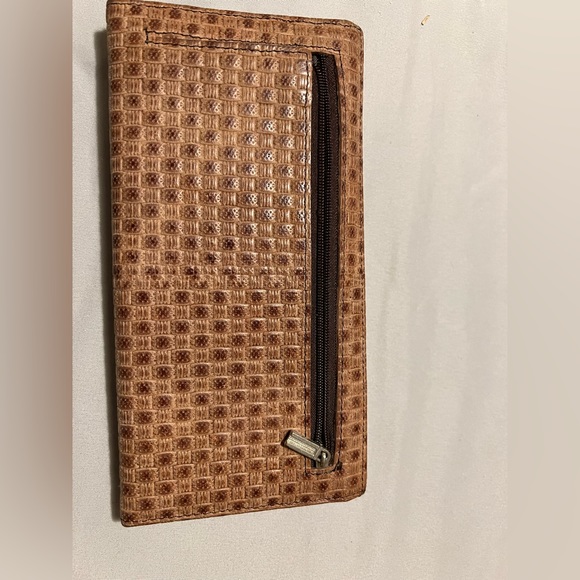 RFID Wallet brown tan card holder checkbook wallet - Picture 5 of 5